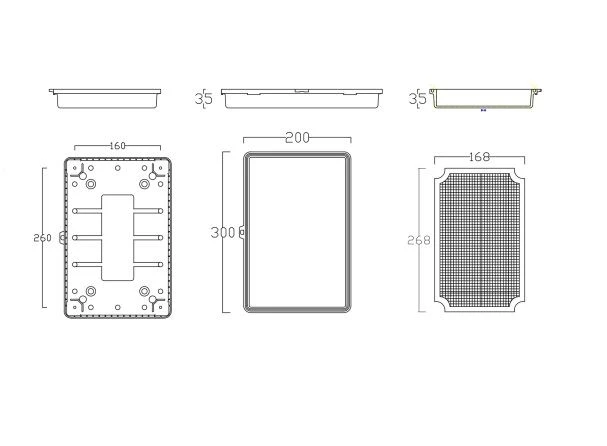 product-1-1 Economical IP65 Waterproof PC Plastic Electrical Box (1)